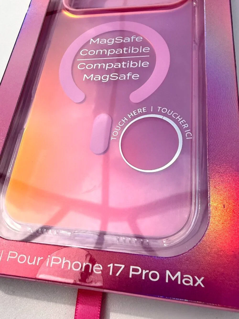 NWT Isla Rae Pink Iridescent Satin iPhone Case pretty soft phone case mag safe